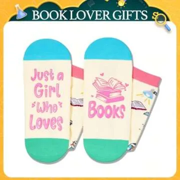 Zmart Book Lover Socks - Perfect Reading Gifts for Her