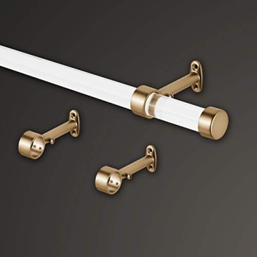 Elegant MODE Acrylic Curtain Rod Set Perfect for 72” Windows