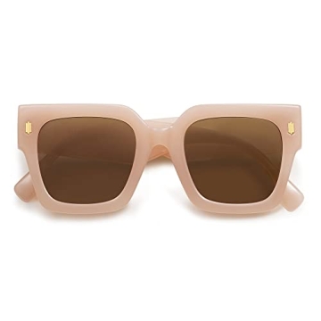 SOJOS Vintage Oversized Square Sunglasses for Women