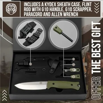 Holtzman's Hornet Fixed Blade Knife with Sheath and Accessories