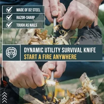 Holtzman's Hornet Fixed Blade Knife with Sheath and Accessories