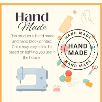 CPC 100% Cotton Throw Pillow Covers 20x20 Inch, Set of 2 Blue Block Print Pattern Couch Pillow, Cute Decorative Pillows for Living Room, spring, easter, valentines and with Hidden Zipper- Apatite Blue