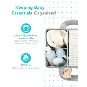 YOSING Diaper Caddy Organizer for Baby Essentials