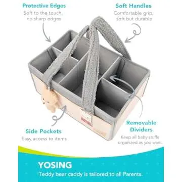 YOSING Diaper Caddy Organizer for Baby Essentials
