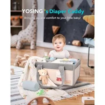 YOSING Diaper Caddy Organizer for Baby Essentials