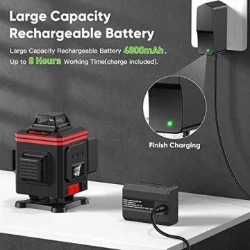 Precision Green Laser Level 4x360° for DIY & Construction