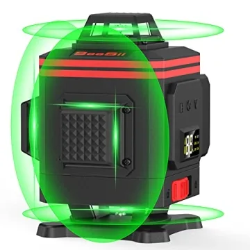 Precision Green Laser Level 4x360° for DIY & Construction
