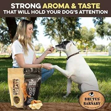 BRUTUS & BARNABY Training Treats for Dogs - Peanut Butter & Banana - All-Natural Healthy Low Calorie Vegan Dog Training Treats - Great to Use for Rewards in Training Your Puppy Or Dog