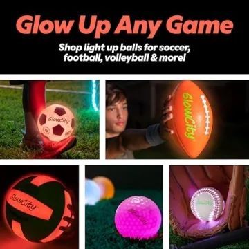 GlowCity Glow in The Dark Basketball for Night Play - Great Gift