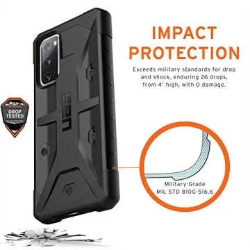 URBAN ARMOR GEAR UAG Samsung Galaxy S20 FE/FE 5G Rugged Lightweight Slim Shockproof Pathfinder Protective Cover, Black