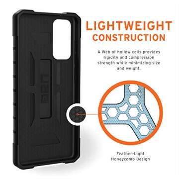 URBAN ARMOR GEAR UAG Samsung Galaxy S20 FE/FE 5G Rugged Lightweight Slim Shockproof Pathfinder Protective Cover, Black