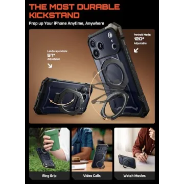 Durable SUPCASE iPhone 17 Pro Max with Kickstand