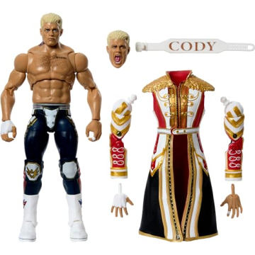 Mattel WWE Ultimate Edition Action Figure & Accessories Set, The American Nightmare Cody Rhodes 6-in...