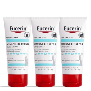 Eucerin Advanced Repair Hand Cream - Fragrance Free, Hand Lotion for Very Dry Skin - 2.7 Ounce (Pack...