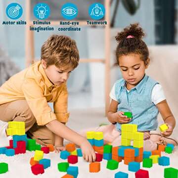 Dolanus 40 Piece Magnetic Blocks for Kids 3-7