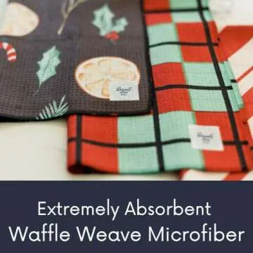 Desert Aqua || 3 Pack|| Not Your Ordinary Dish Towels || Waffle Weave Microfiber || Tea Towels || Highly Absorbent || Hanging Loop || Dish Cloths || Modern || Designer Prints