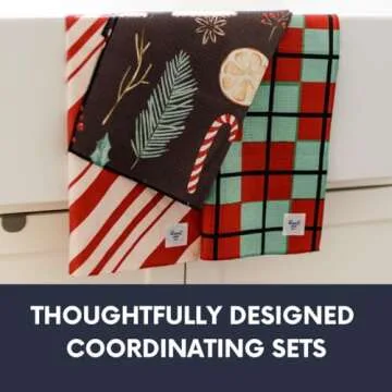 Desert Aqua || 3 Pack|| Not Your Ordinary Dish Towels || Waffle Weave Microfiber || Tea Towels || Highly Absorbent || Hanging Loop || Dish Cloths || Modern || Designer Prints