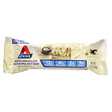Atkins Snack White Chocolate Macadamia Nut Bar, 7.05 Ounce