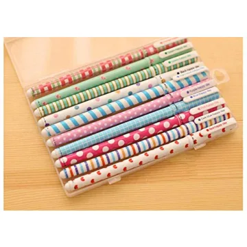 Toshine Cute Color Pens Set - 10 Beautiful Gel Ink Pens