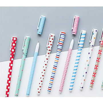 Toshine Cute Color Pens Set - 10 Beautiful Gel Ink Pens