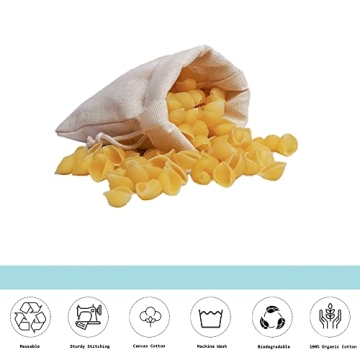 BigLotBags Reusable Muslin Bags Pack of 25 Eco Friendly