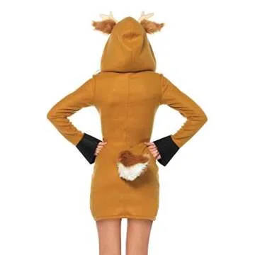 Leg Avenue Women's Cozy Fawn Fleece Dress - Adorable Costume for All Occasions