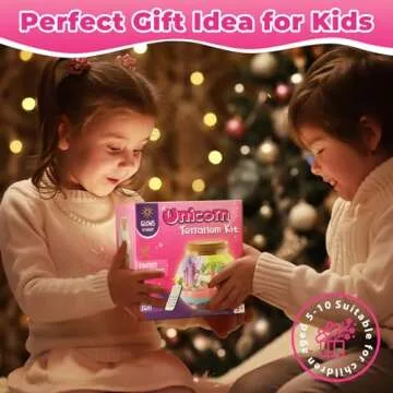 Unicorn Light-Up Terrarium Kit for Girls Ages 4-12