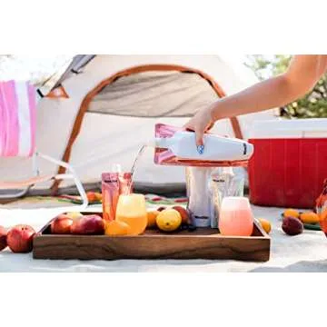 Wine2Go The Original Foldable and Reusable Wine Pouch that Holds a Full 750ml Bottle, Red