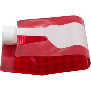 Wine2Go The Original Foldable and Reusable Wine Pouch that Holds a Full 750ml Bottle, Red