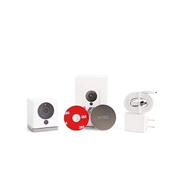 WYZE Cam v2 1080p HD Indoor WiFi Smart Home Camera with Night Vision, 2-Way Audio, Works with Alexa & the Google Assistant, White, 1-Pack