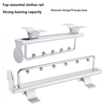 ZYFA Retractable Pull Out Pants Rack for Organized Closets