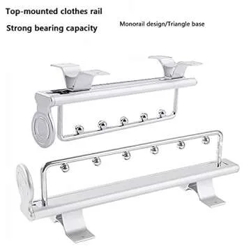 ZYFA Retractable Pull Out Pants Rack for Organized Closets
