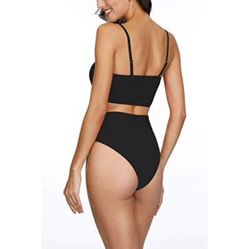 Chic Pink Queen High Waisted Swimwear for Women