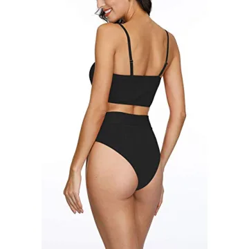 Chic Pink Queen High Waisted Swimwear for Women