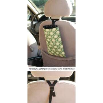 Auto Trash Bag - Grey Snow Leopard for Cars by Mod Mobile