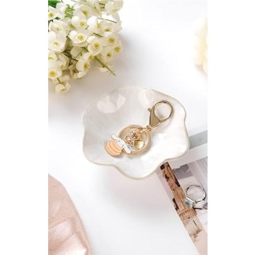 Buy JAMEND CLXP Lotus Leaf Ring Holder Dish - White
