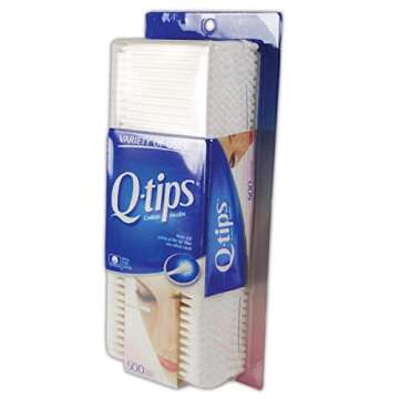 Durable 500 Count Q-Tips Cotton Swabs - Perfect for Beauty & Cleaning