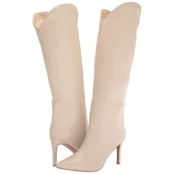 Chinese Laundry Women's Fiora Knee High Boot, Cream, 11