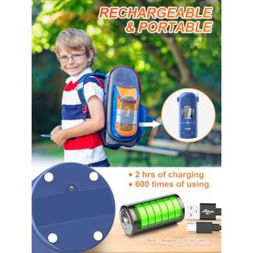 AFMAT Electric Pencil Sharpener for Colored Pencils 7-11.5mm, Fully Automatic Pencil Sharpener, Robot Pencil Sharpener, Rechargeable Hands-Free Pencil Sharpener for Large Pencils, Home, Classroom