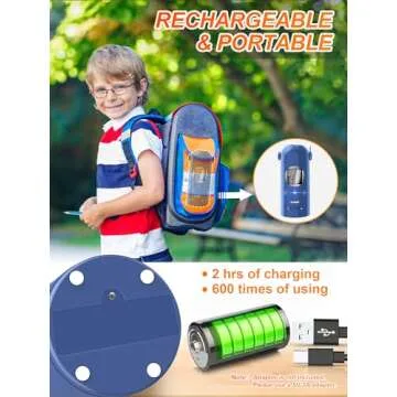 AFMAT Electric Pencil Sharpener for Colored Pencils 7-11.5mm, Fully Automatic Pencil Sharpener, Robot Pencil Sharpener, Rechargeable Hands-Free Pencil Sharpener for Large Pencils, Home, Classroom