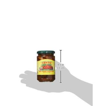 CENTO CHEFS CUT SUNDRIED TOMATOES, 10 Ounce Jar
