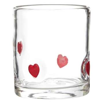 Valentine's Day Handblown Cocktail Glass - Unique Gift