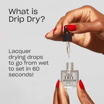 OPI Drip Dry Polish Drying Drops | Nail Polish Quick Drying Drops | Speeds Up Manicure Drying Time |...