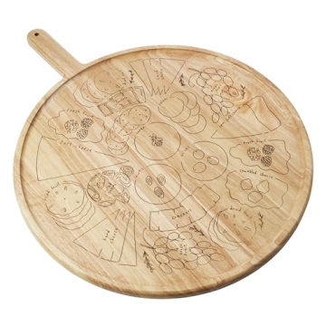 Sophistiplate Charcuterie Board with Placement Guide