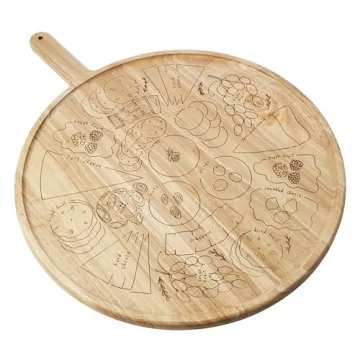 Sophistiplate Charcuterie Board with Placement Guide