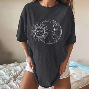 Vintage Graphic T-shirt for Women - Casual Summer Wear