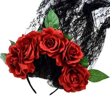 Gorgeous June Bloomy Floral Crown for Halloween Costumes