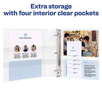 Avery Economy View 3 Ring Binders – Pack of 4