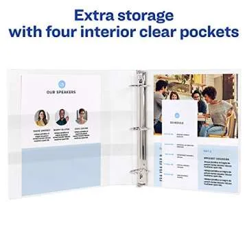 Avery Economy View 3 Ring Binders – Pack of 4