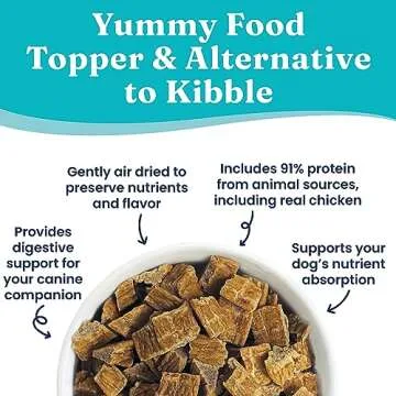 Solid Gold Air Dried Dog Food Toppers - Healthy Meal Enhancer for Picky Eaters - 1 LB